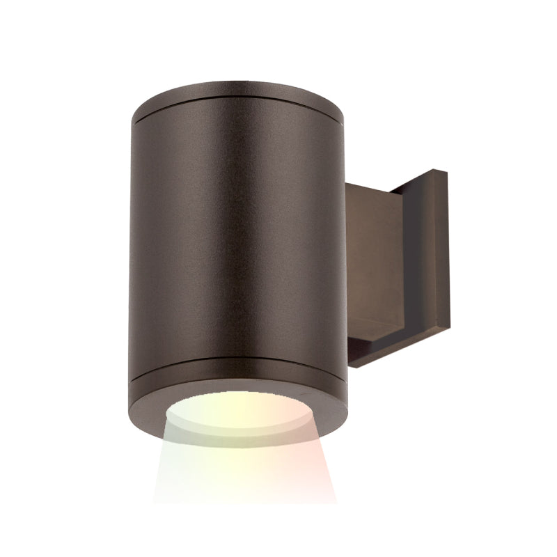 WAC DS-WS05 Tube Architectural 5" LED Color Changing Wall Mount, Single Sided - Bronze