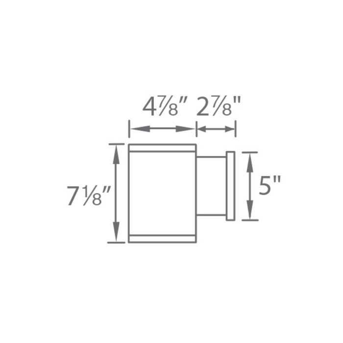 WAC DS-WS05-U Tube Architectural 5" 11W LED Ultra Narrow Single Wall Mount