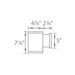 WAC DS-WS05-U Tube Architectural 5" 11W LED Ultra Narrow Single Wall Mount