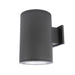 WAC DS-WS06 Tube Architectural 6" 35W LED Single Wall Mount, 38° Beam-Graphite