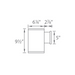 WAC DS-WS06-U Tube Architectural 6" 11W LED Ultra Narrow Single Wall Mount