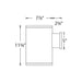 WAC DS-WS08 Tube Architectural 8" 46W 35° Single Sided LED Outdoor Wall Mount