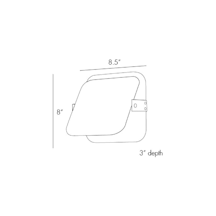 Arteriors DS49002 Mercury 1-lt 9" Wall Sconce