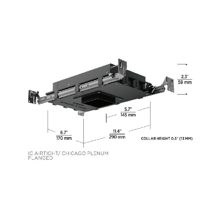 Element E2S 2" 12W LED Round Ultra-Shallow Fixed Downlight