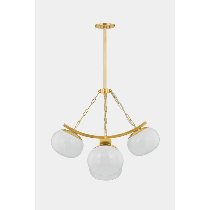 Hudson Valley 2105 Duxbury 5-lt 32" Chandelier - Aged Brass