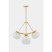 Hudson Valley 2105 Duxbury 5-lt 32" Chandelier - Aged Brass