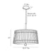 Arteriors DW49001 Sea Island 4-lt 21" Pendant