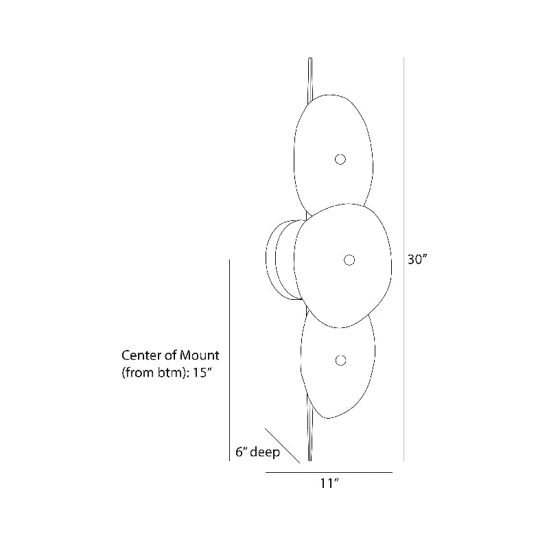 Arteriors DWC64 Kylie 2-lt 30" Tall Wall Sconce