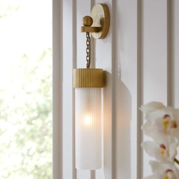 Arteriors Jayce 1-lt 22" Tall Wall Sconce - Antique Brass