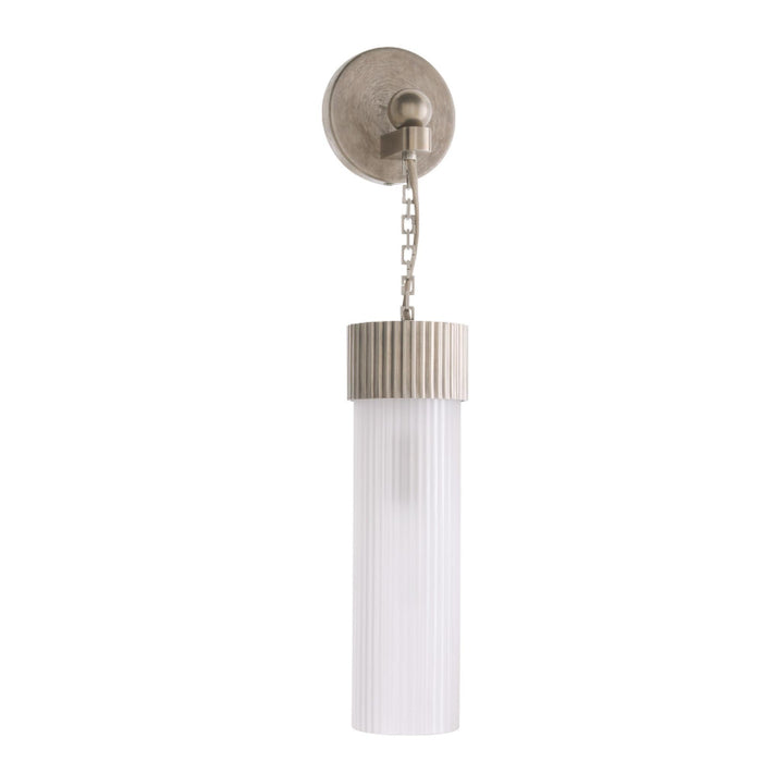Arteriors Jayce 1-lt 22" Tall Wall Sconce  - Vintage Silver Steel