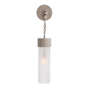 Arteriors Jayce 1-lt 22" Tall Wall Sconce  - Vintage Silver Steel