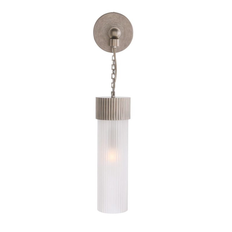Arteriors Jayce 1-lt 22" Tall Wall Sconce  - Vintage Silver Steel