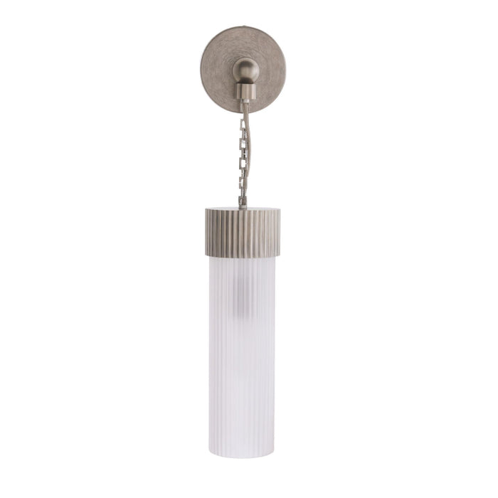 Arteriors Jayce 1-lt 22" Tall Wall Sconce  - Vintage Silver Steel