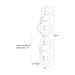 Arteriors DWC69 Itzia 4-lt 29" Tall Wall Sconce