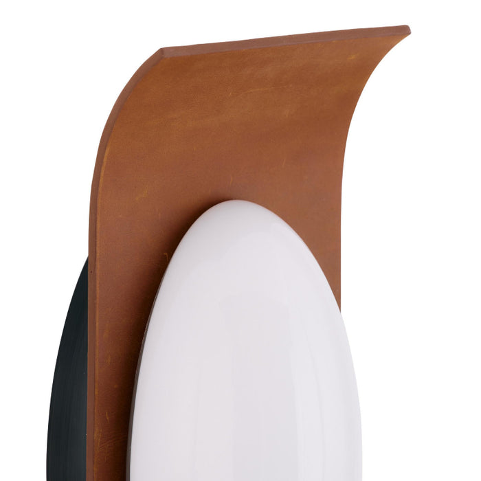 Arteriors Jeter 1-lt 14" Tall LED Wall Sconce - Brandy Leather