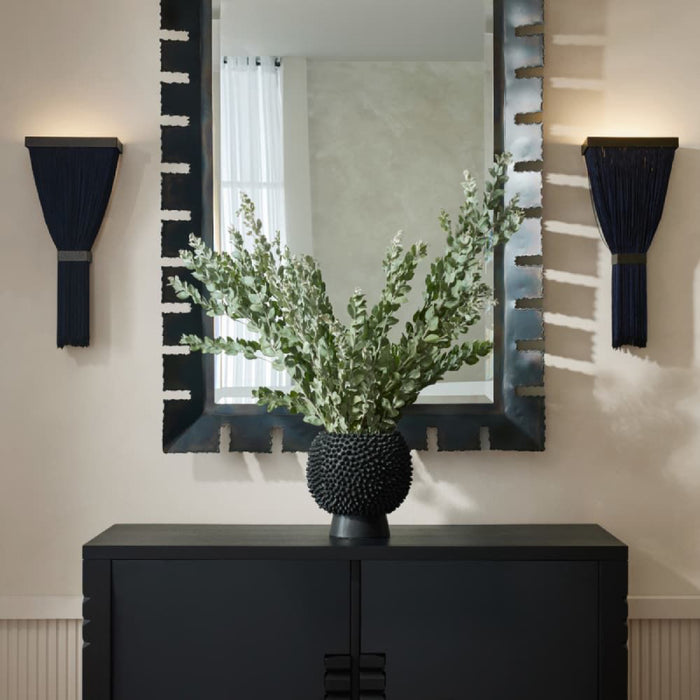 Arteriors DWC82 Jenessa 1-lt 20" Tall LED Wall Sconce - Navy