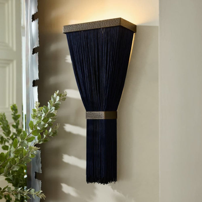 Arteriors DWC82 Jenessa 1-lt 20" Tall LED Wall Sconce - Navy