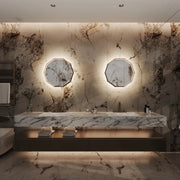Paris Mirror Decagonal 24" x 24" LED Front-Lit and Back-Lit Mirror, 3CCT Selectable