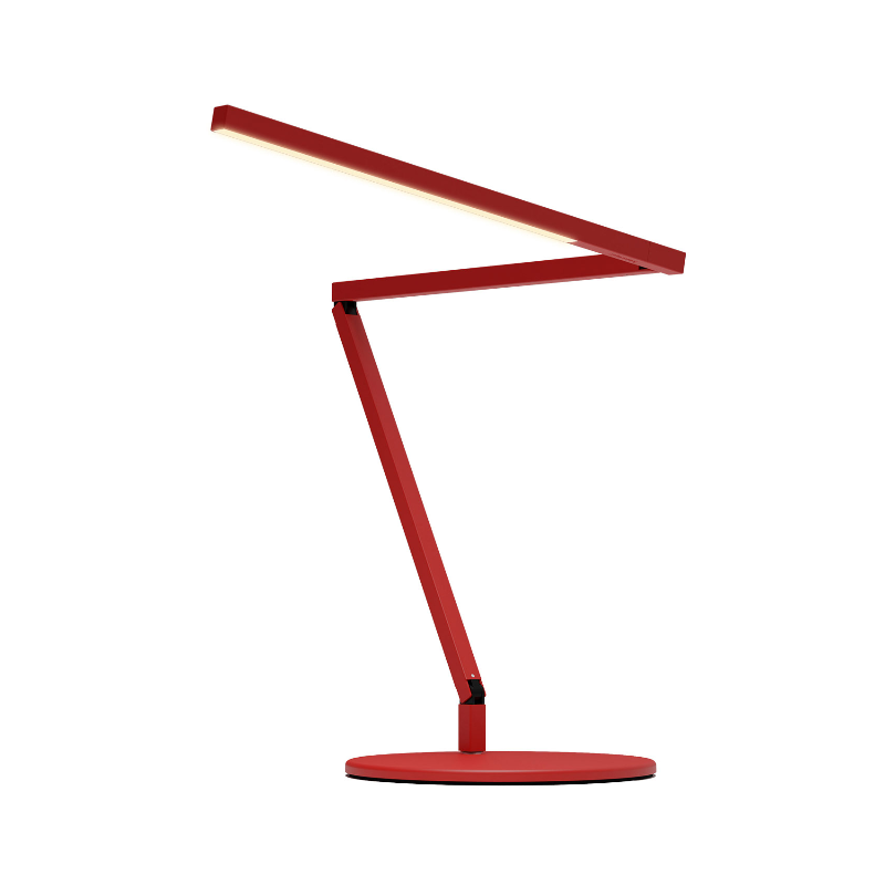 Koncept ZBD3100 Z-Bar Mini Gen 4 LED Desk Lamp - Matte Red/Desk Base