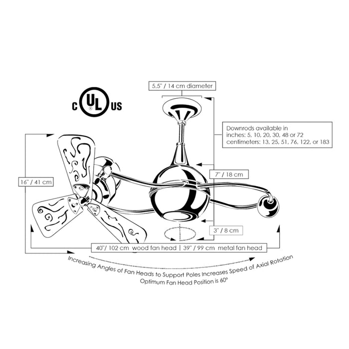 Brisa 2000 39" Ceiling Fan with Decorative Cage