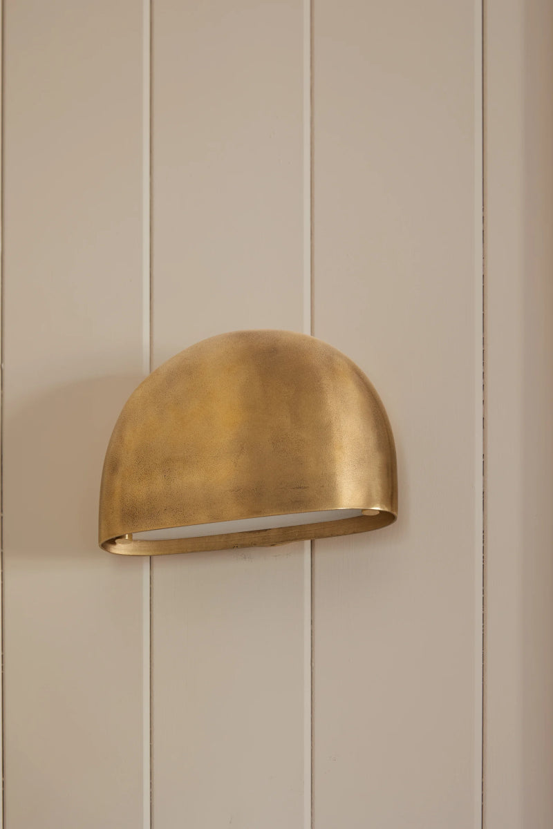 Hudson Valley 1505 Diggs 1-lt 8" LED Wall Sconce-Aged Brass