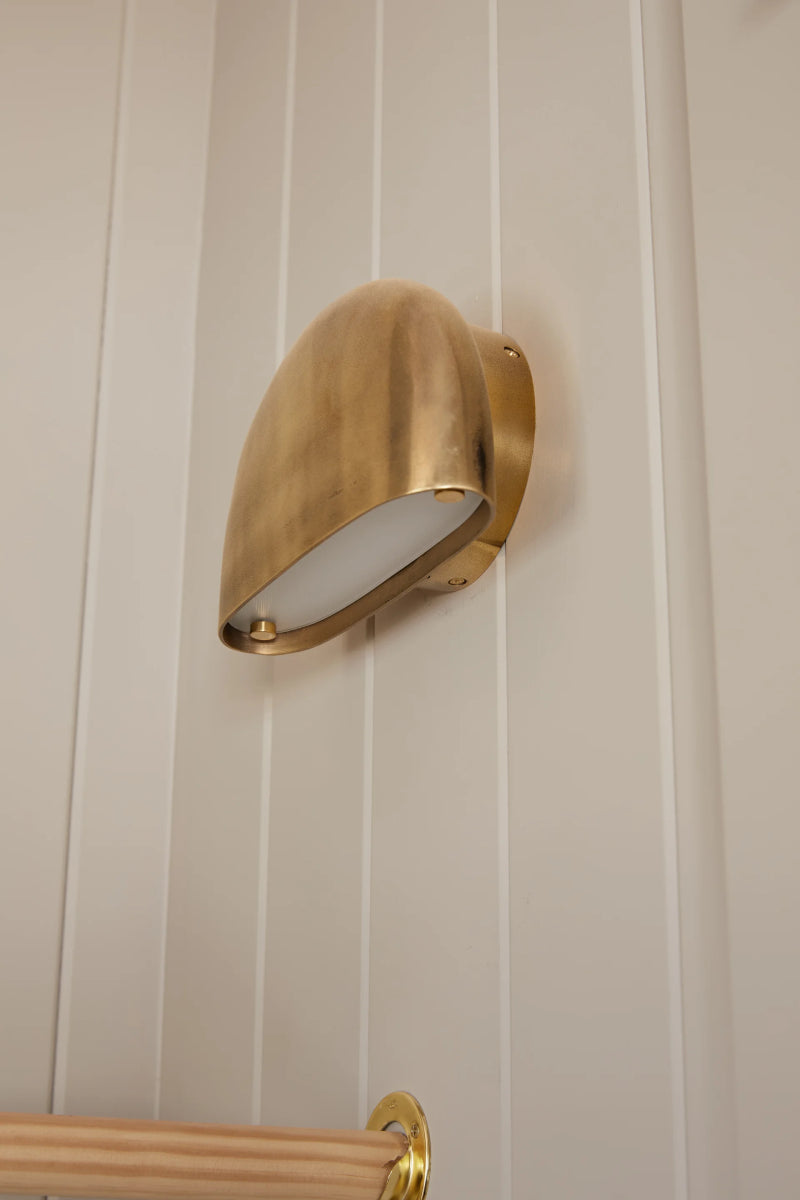 Hudson Valley 1505 Diggs 1-lt 8" LED Wall Sconce-Aged Brass