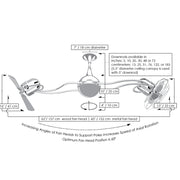 Matthews Fan Italo Ventania 60" Ceiling Fan with Decorative Cage