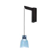 Bover Drip A/01 1-lt 15" Tall LED Wall lamp-Blue Glass