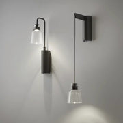 Bover Drip A/01 1-lt 15" Tall LED Wall lamp-Transparent Glass