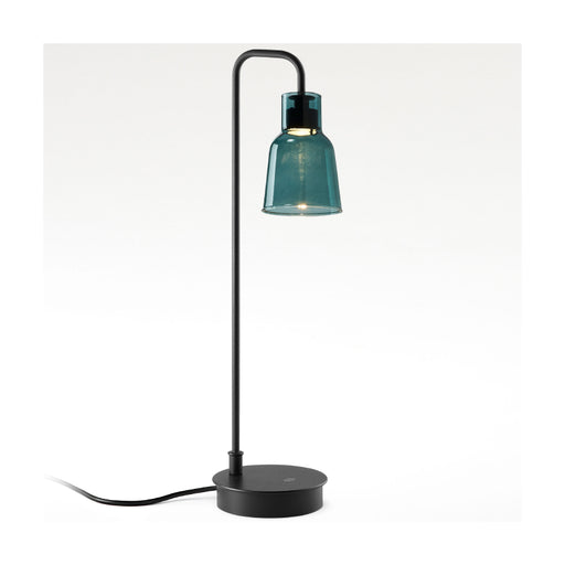 Bover Drip M/50 1-lt 20" Tall LED Table lamp, Proxy Dimmer Switch-Green Glass