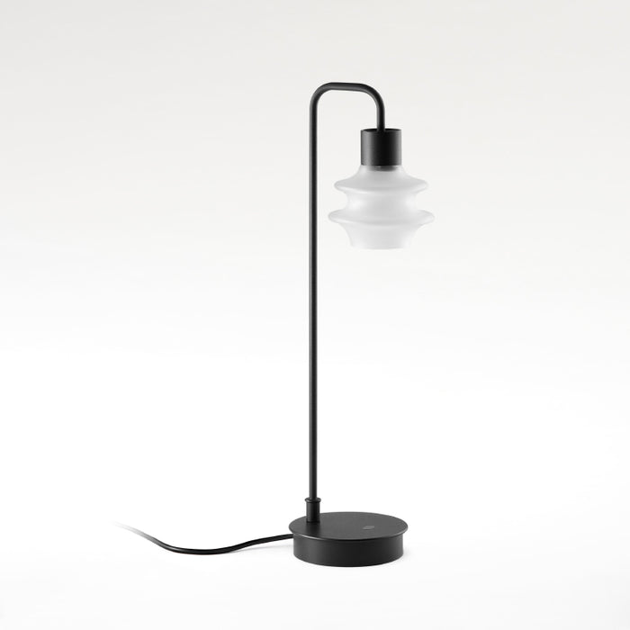 Bover Drop M/50 1-lt 20" Tall LED Table lamp, Cord Switch-Frosted Glass