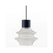 Bover Drop S/01L 1-lt 4" LED Pendant-Transparent Glass