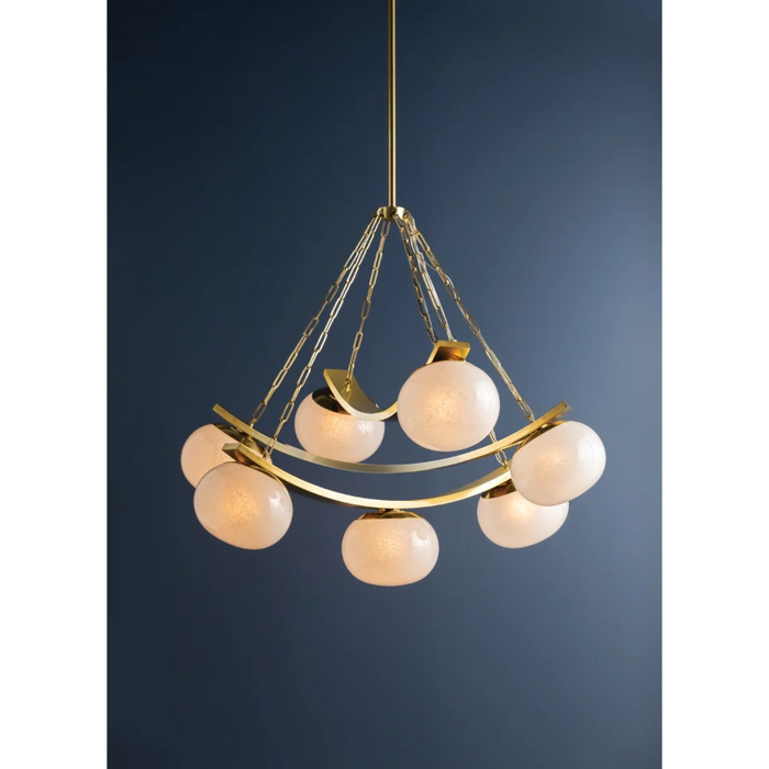 Hudson Valley 2107 Duxbury 7-lt 44" Chandelier - Aged Brass