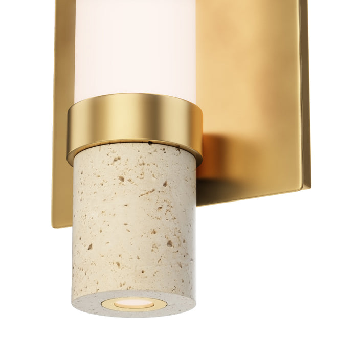 ET2 E11050-01 Travertine 1-lt 13" LED Wall Sconce