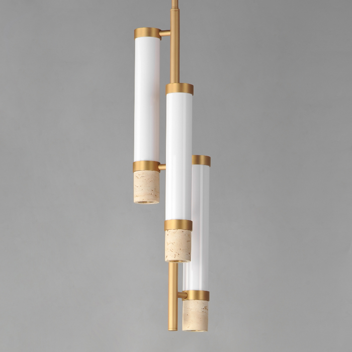 ET2 E11053 Travertine 3-lt 8" LED Pendant