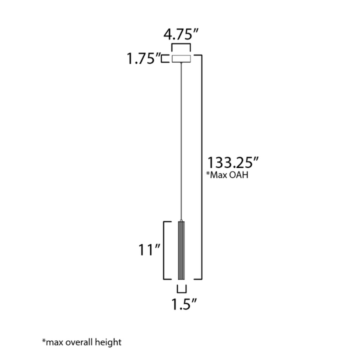 ET2 E11061 Cortex 1-lt 2" LED Pendant