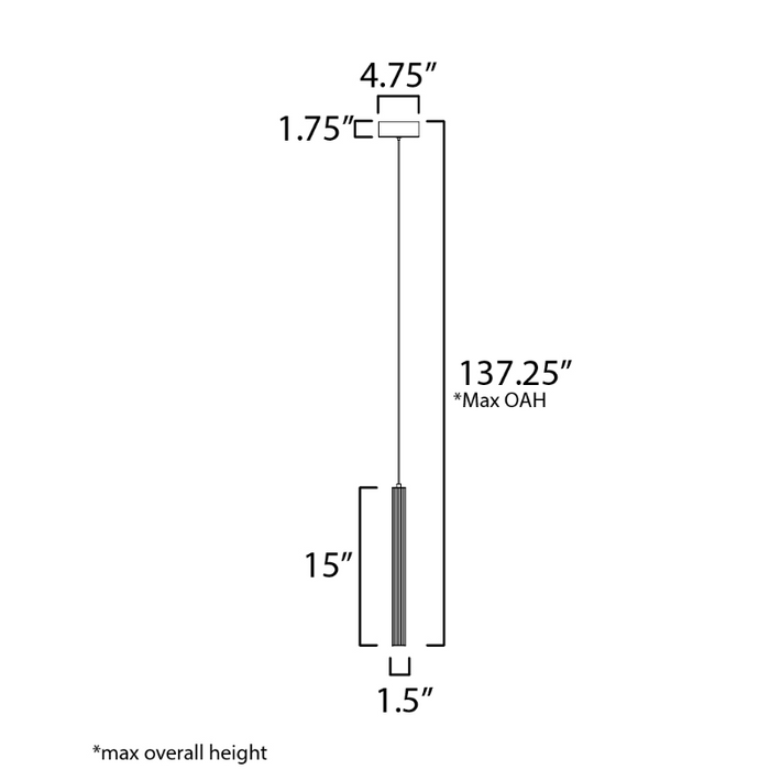 ET2 E11062 Cortex 1-lt 2" LED Pendant