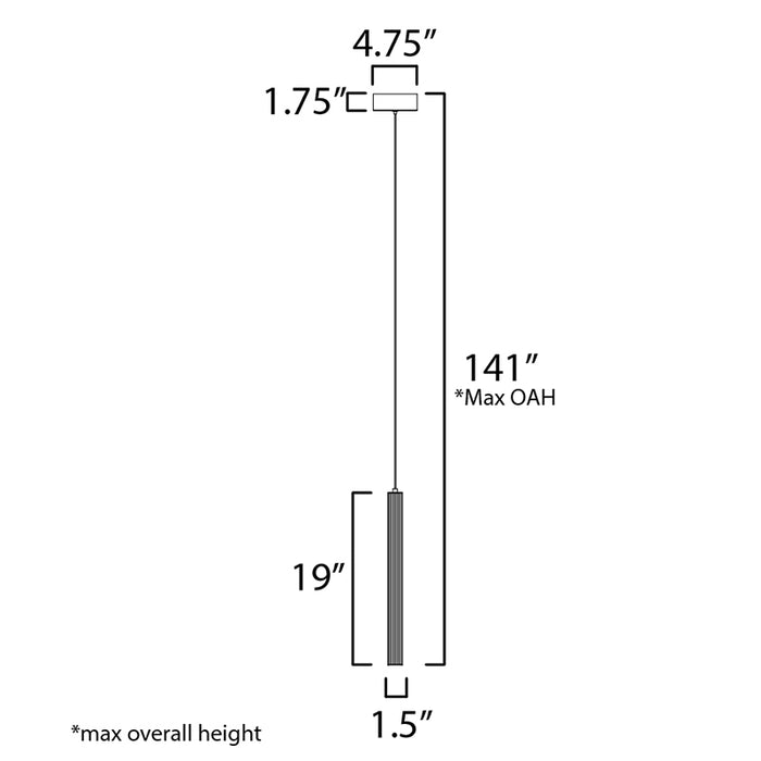 ET2 E11063 Cortex 1-lt 2" LED Pendant