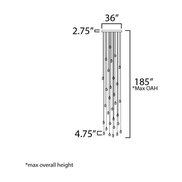 ET2 E11070 Pebble 35-lt 36" LED Pendant