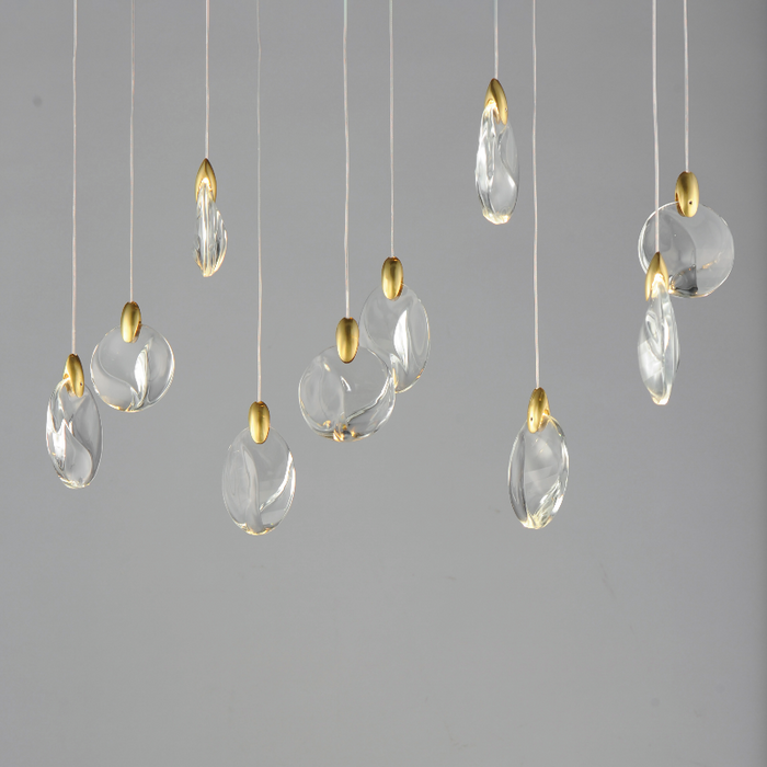 ET2 E11076 Pebble 10-lt 36" LED Pendant, CCT Selectable