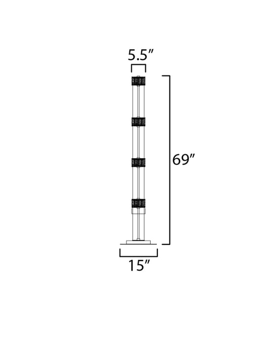 ET2 E11088 Elysian 4-lt 69" Tall LED Floor Lamp