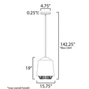 ET2 E11392 Phoenix 1-lt 16" LED Pendant