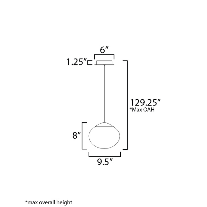 ET2 E11521 Nimbus 1-lt 10" LED Pendant