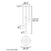 ET2 E11525 Nimbus 5-lt 26" LED Pendant