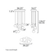 ET2 E11529 Nimbus 10-lt 39" LED Pendant