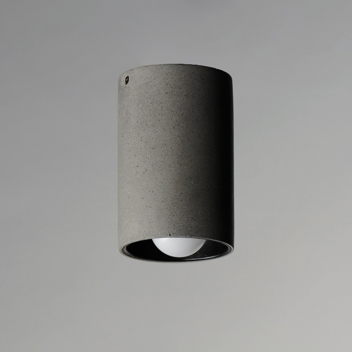 ET2 E14370 Pilar 1-lt 5" LED Flush Mount - Greystone
