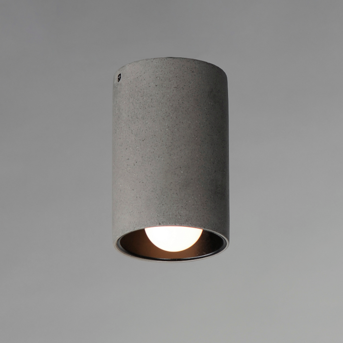 ET2 E14370 Pilar 1-lt 5" LED Flush Mount - Greystone