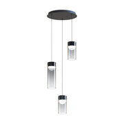 ET2 E21183-142 Highball 3-lt 13" LED Pendant-Graduating Smoke Glass
