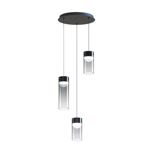 ET2 E21183-142 Highball 3-lt 13" LED Pendant-Graduating Smoke Glass