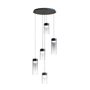 ET2 E21185 Highball 5-lt 17" LED Pendant-Graduating Smoke Glass